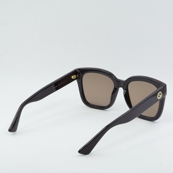 Gucci GG1338S 005 Sunglasses Wine Square Frame, Brown Lenses main image 6